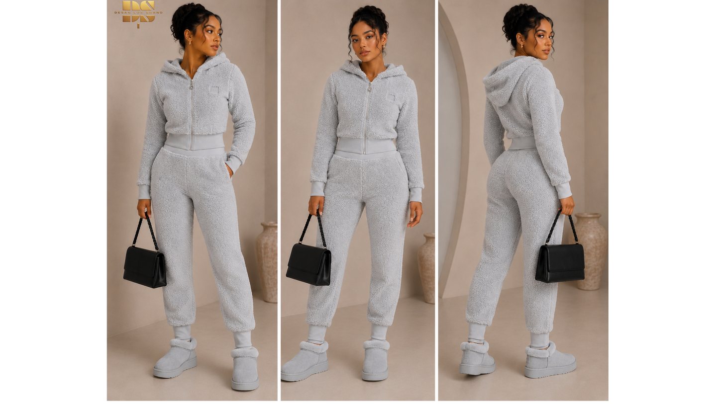 Desan Lux Women’s Sherpa Luxe 2-Piece Set